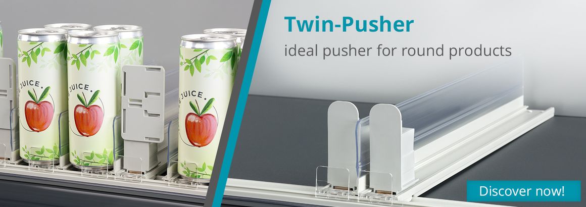 Twin Pusher pentru produse rotunde