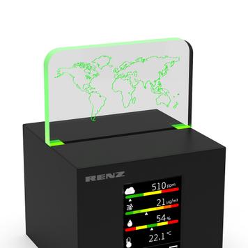 Masurator calitatea aerului „Air2Color PRO“cu indicator CO2