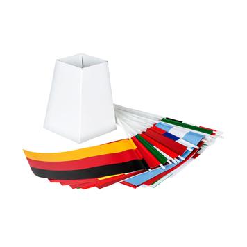 Set de steaguri de hârtie "Echipe la Cupa Mondiala''