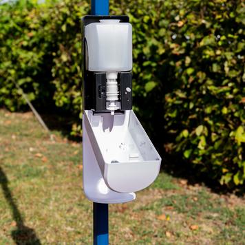 Dispenser dezinfectant pentru perete „Sensor-S“- upgradat pentru pavilioane si tije