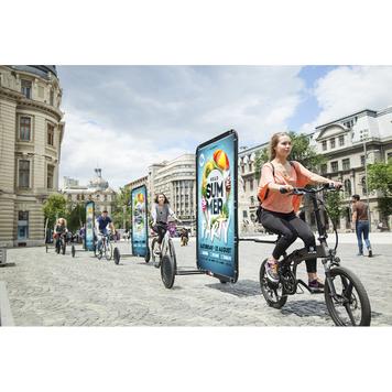 Remorca publicitara pentru biciclete „Clever“